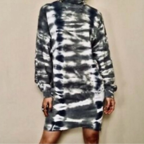 Young Fabulous & Broke Asymmetrical Turtleneck Sweatshirt Mini Dress Siz… - Picture 7 of 7